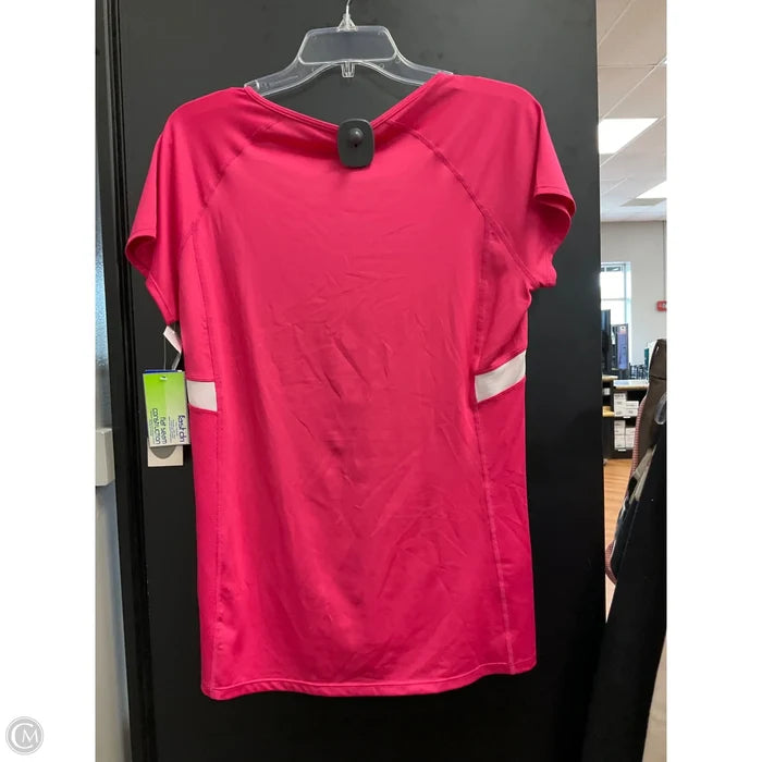 Athletic Top Short Sleeve By Mta Pro In Pink, Size: Xl