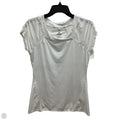 Athletic Top Short Sleeve By Prana In White, Size: M