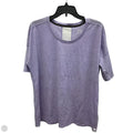 Athletic Top Short Sleeve By Smartwool In Purple, Size: Xl