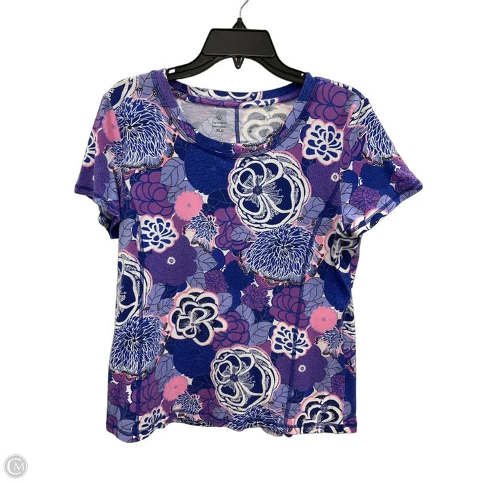 Athletic Top Short Sleeve By Talbots In Purple, Size: Xlp