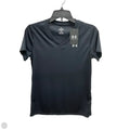 Athletic Top Short Sleeve By Under Armour In Black, Size: Xs