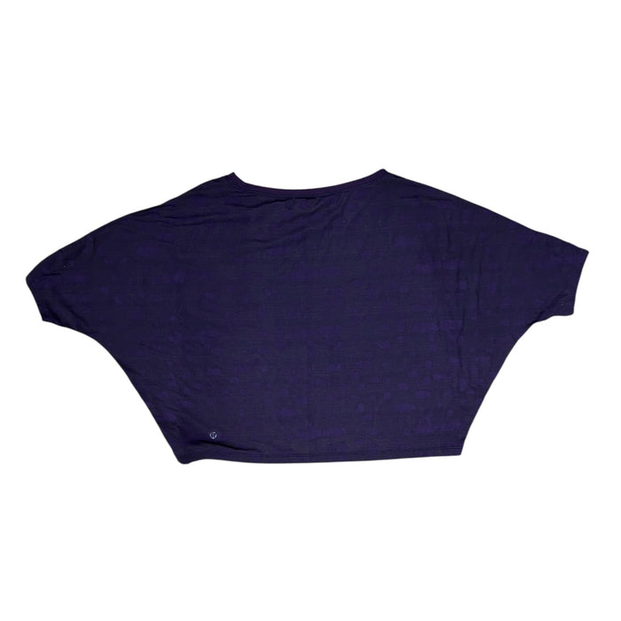 Athletic Top Ss By Lululemon In Purple, Size:Xl