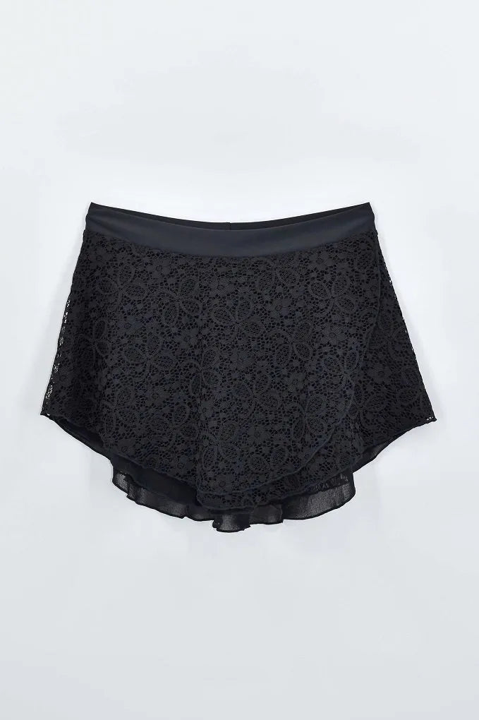 AYLA AK2in1 Reversible Skirt Pull-on in HANA Lace · Black