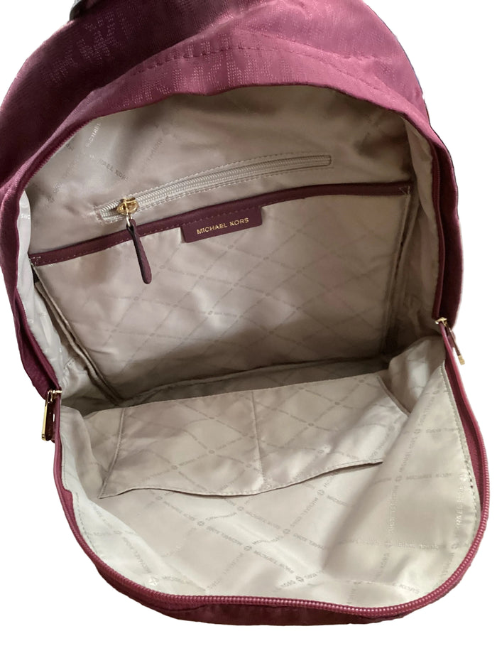 Backpack Designer By Michael Kors In Maroon, Size:Large
