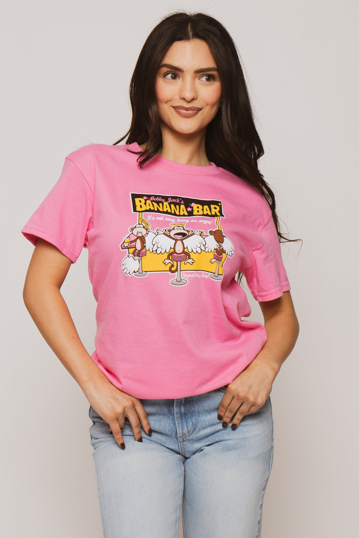 Banana Bar - Bobby Jack Unisex T-Shirt - Pink