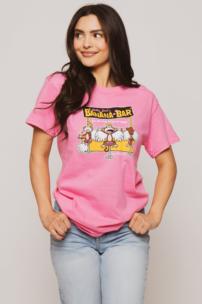 Banana Bar - Bobby Jack Unisex T-Shirt - Pink