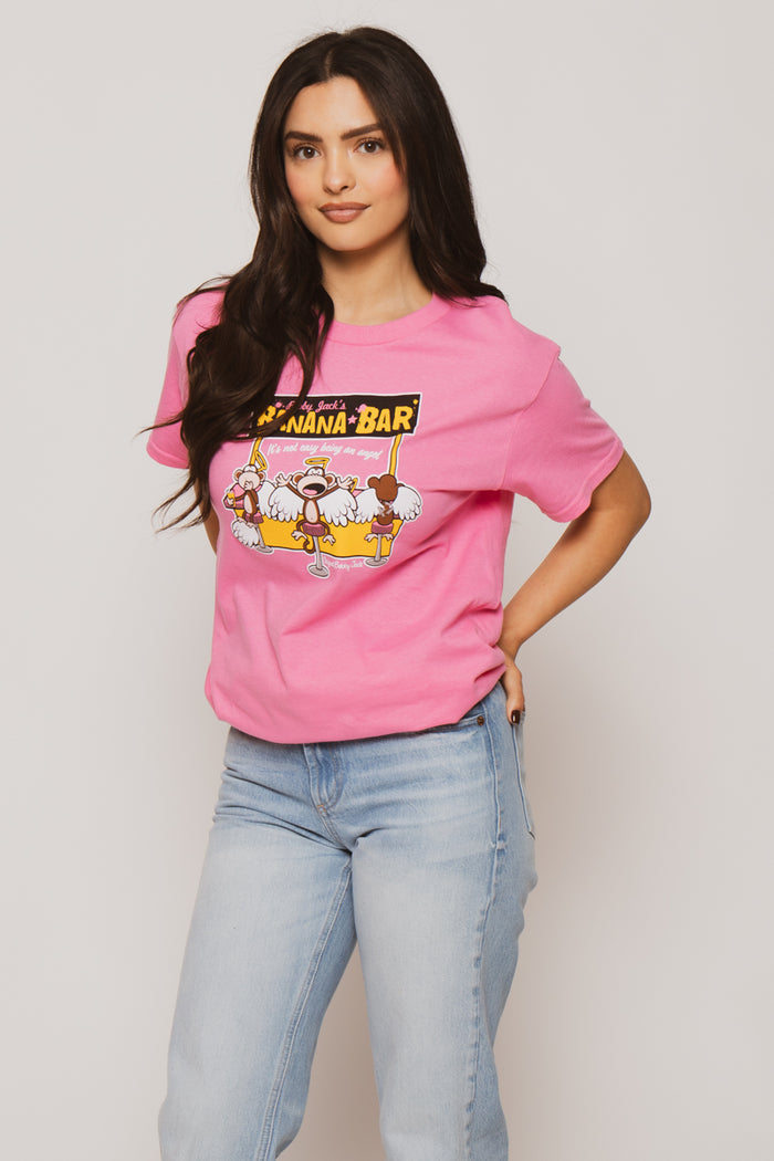 Banana Bar - Bobby Jack Unisex T-Shirt - Pink
