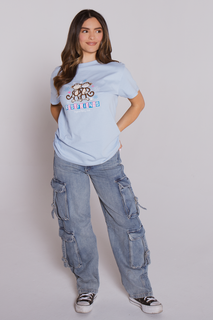 Best Friends - Bobby Jack Boyfriend T-Shirt -Blue