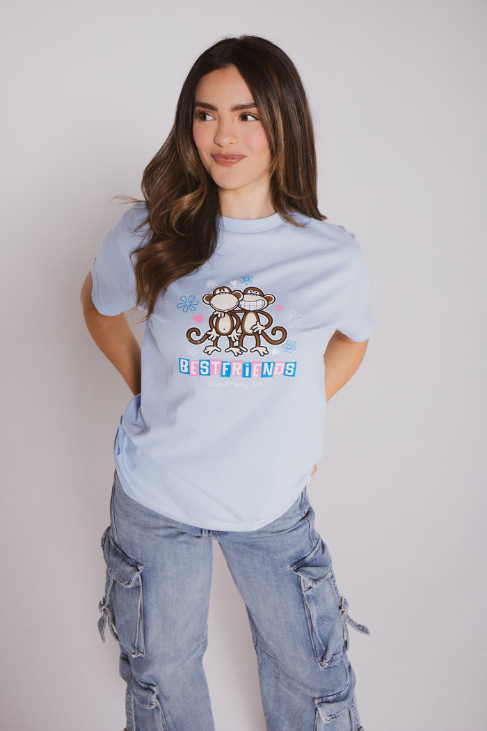 Best Friends - Bobby Jack Boyfriend T-Shirt -Blue