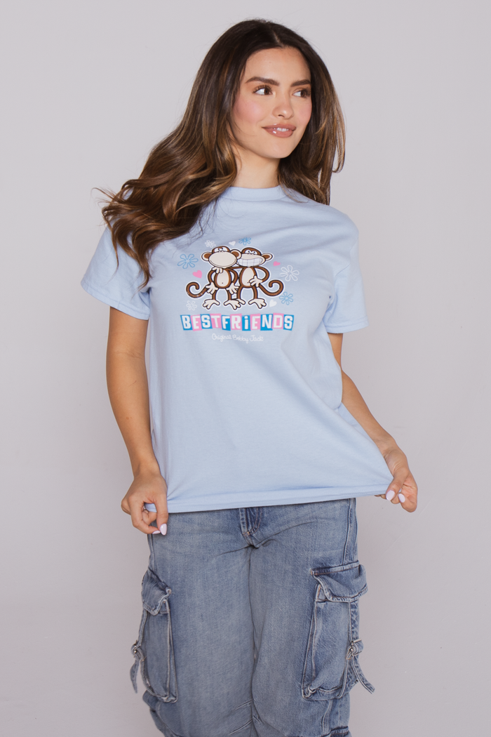 Best Friends - Bobby Jack Boyfriend T-Shirt -Blue