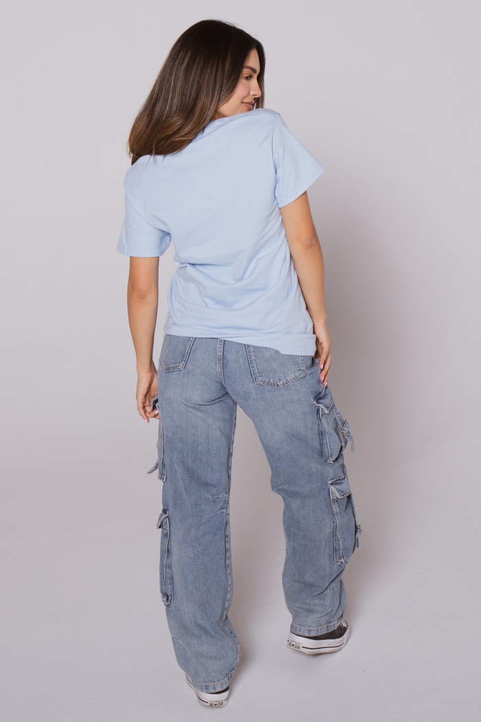 Best Friends - Bobby Jack Boyfriend T-Shirt -Blue