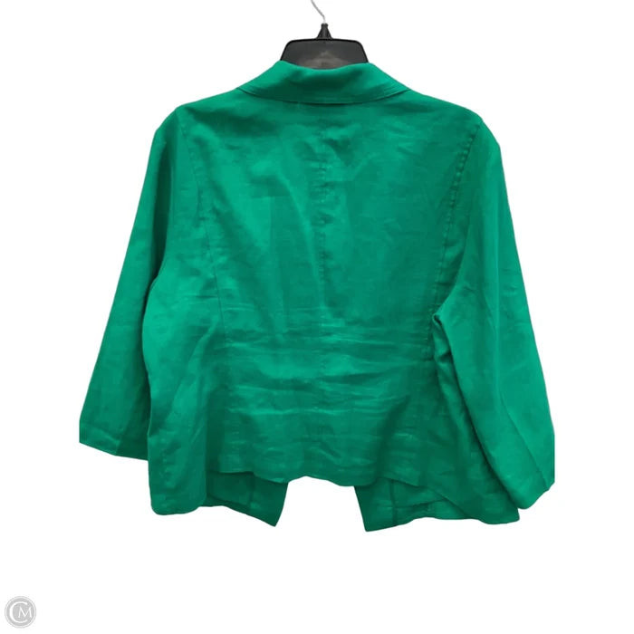Blazer By Chicos In Green, Size: Xl