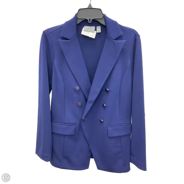Blazer By Susan Graver In Blue, Size: Xs