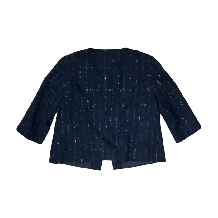 Blazer Designer By Lafayette 148 In Black, Size:Xl