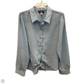 Blouse Designer By Karl Lagerfeld In Blue, Size: L