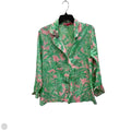 Blouse Designer By Lilly Pulitzer In Green & Pink, Size: L
