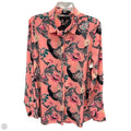 Blouse Long Sleeve By Banana Republic In Pink, Size: L
