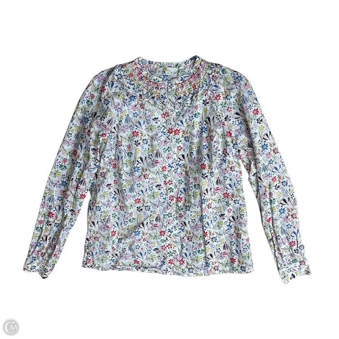 Blouse Long Sleeve By Boden In Floral Print, Size: M