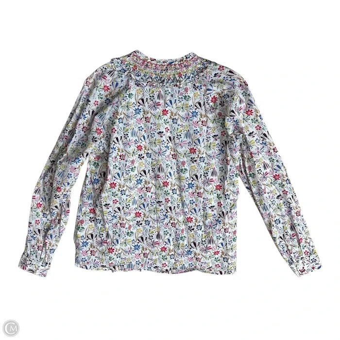 Blouse Long Sleeve By Boden In Floral Print, Size: M