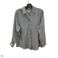 Blouse Long Sleeve By Chicos In Striped Pattern, Size: L