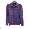 Blouse Long Sleeve By J. Crew In Blue, Size: Xs