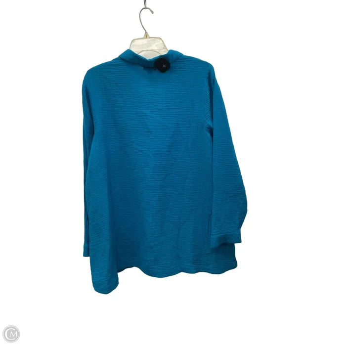 Blouse Long Sleeve By J. Jill In Blue, Size: M