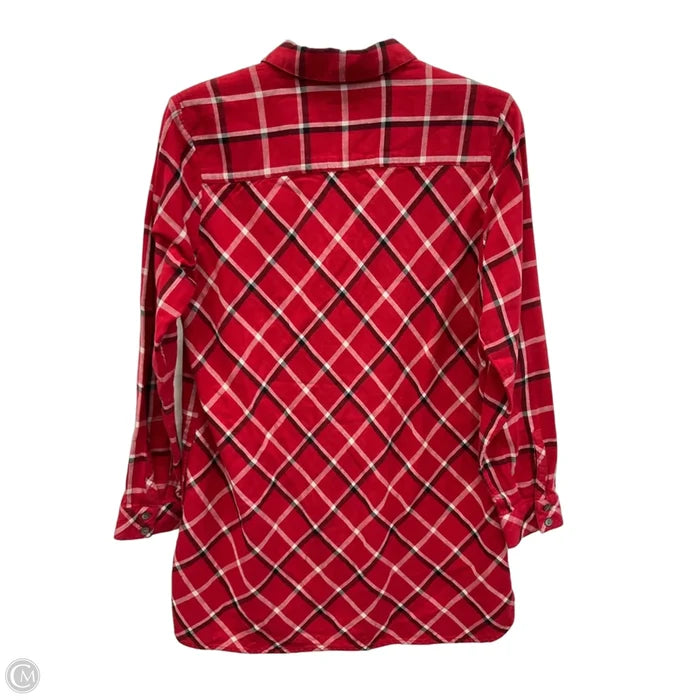 Blouse Long Sleeve By J. Jill In Red, Size: S