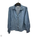 Blouse Long Sleeve By John Paul Richard In Blue, Size: L