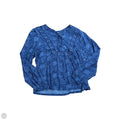 Blouse Long Sleeve By Lucky Brand In Blue, Size: S