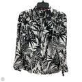 Blouse Long Sleeve By Talbots In Black & White, Size: Xs