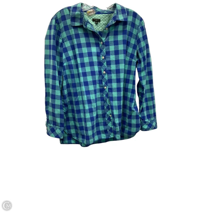 Blouse Long Sleeve By Talbots In Floral Print, Size: Lp
