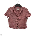 Blouse Short Sleeve By Rachel Zoe In Red, Size: M