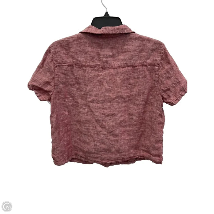 Blouse Short Sleeve By Rachel Zoe In Red, Size: M