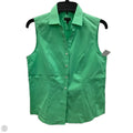 Blouse Sleeveless By Talbots In Green, Size: 6