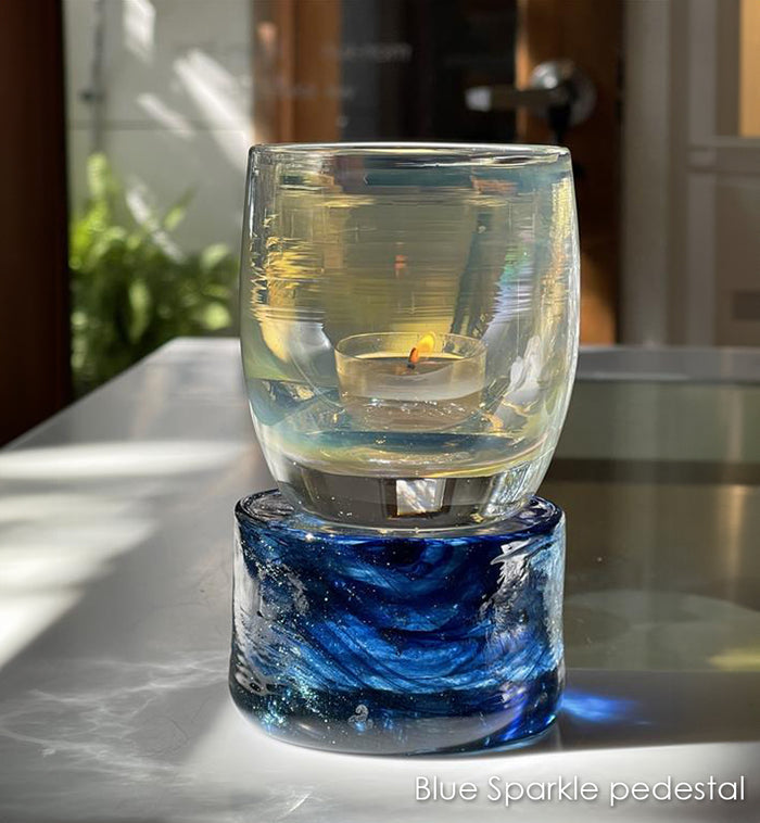 Blue Sparkle pedestal