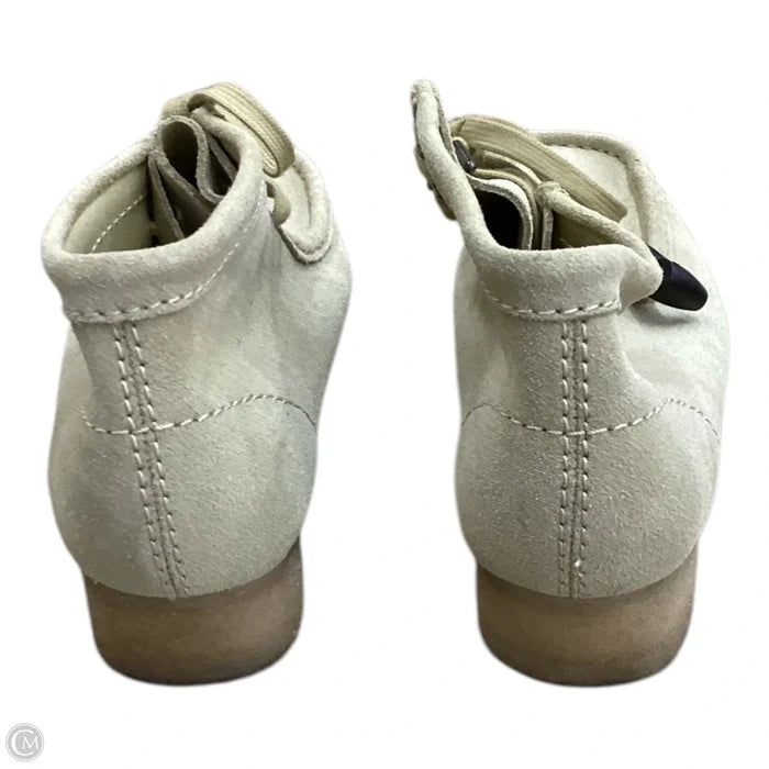 Boots Ankle Flats By Clarks In Tan, Size: 10