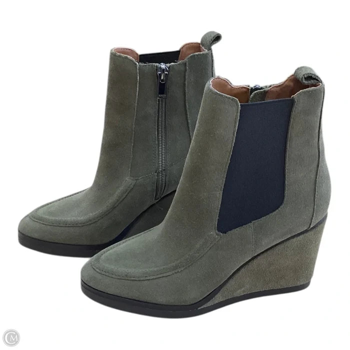 Boots Ankle Heels By Not Your Daughters Jeans In Green, Size: 6.5