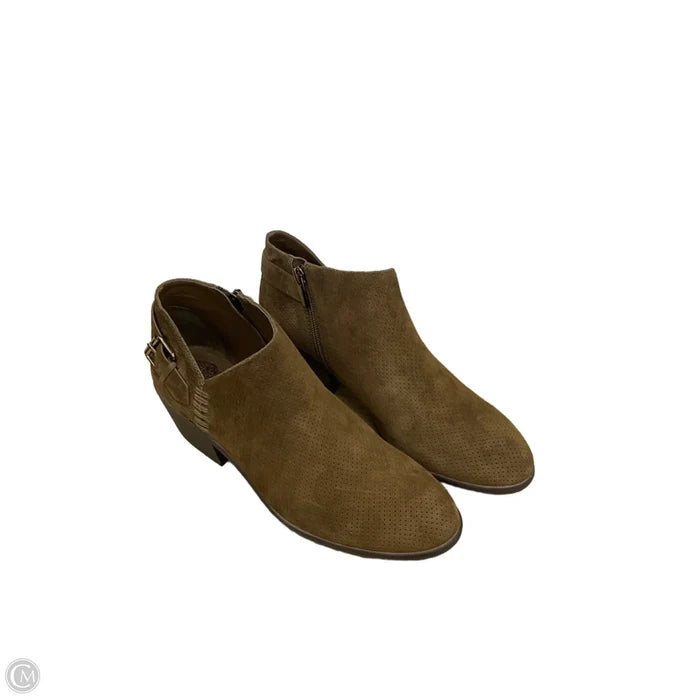 Boots Ankle Heels By Vince Camuto In Tan, Size: 8.5