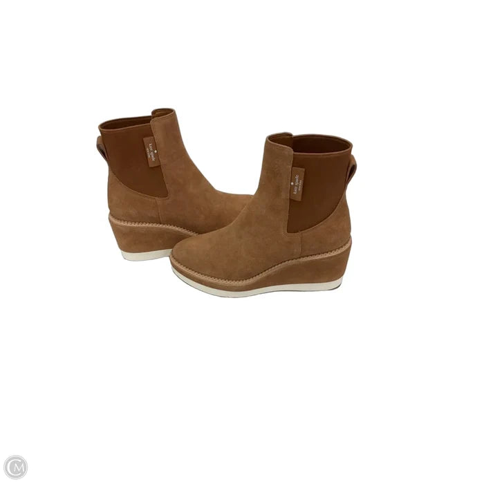 Boots Designer By Kate Spade In Brown, Size: 8