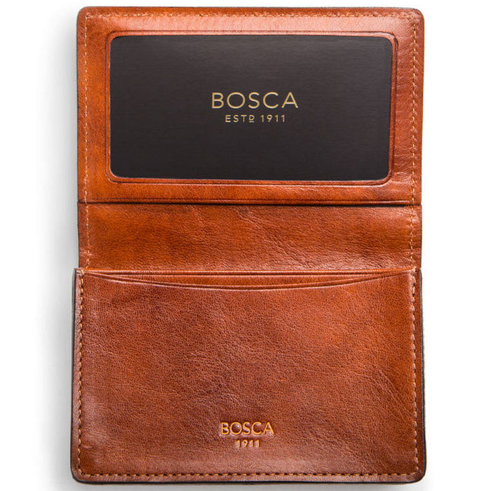 Bosca Dolce Gusset 2 Pocket Card Case w/ID - RFID - Lexington Luggage