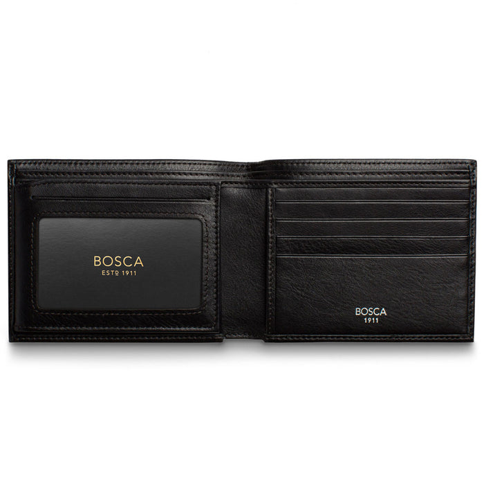 Bosca Nappa Vitello Bifold with Card/ID Flap - RFID - Lexington Luggage