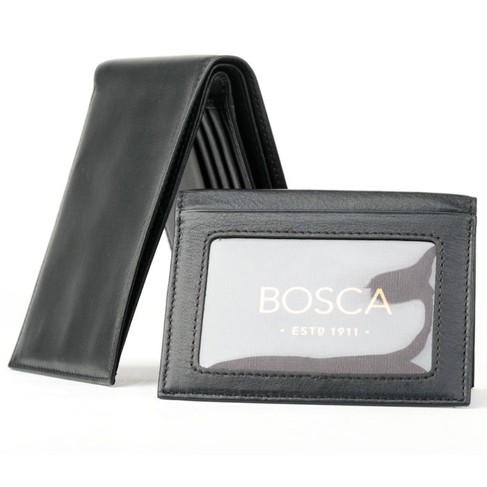 Bosca Nappa Vitello Credit Wallet w/ID Passcase - Lexington Luggage