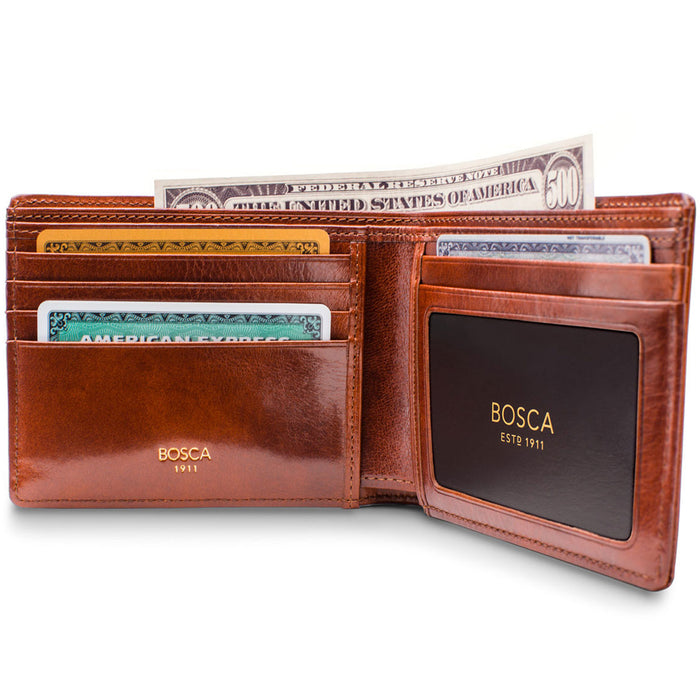 Bosca Old Leather 5 Pocket Wallet w/ID - Lexington Luggage