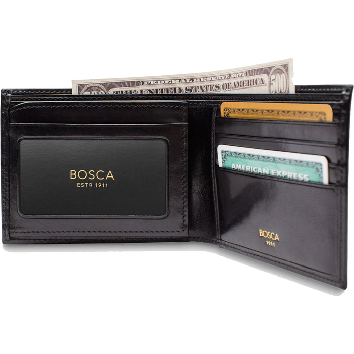 Bosca Old Leather BiFold With Card/ID Flap - Lexington Luggage