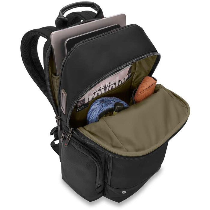 Briggs & Riley HTA Medium Cargo Backpack - large main opening