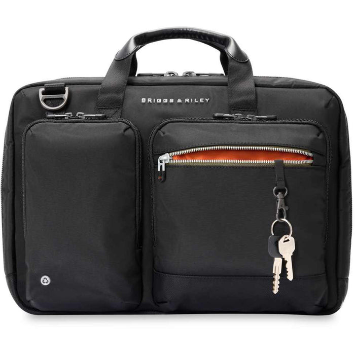 Briggs & Riley HTA Medium Expandable Briefcase - key leash