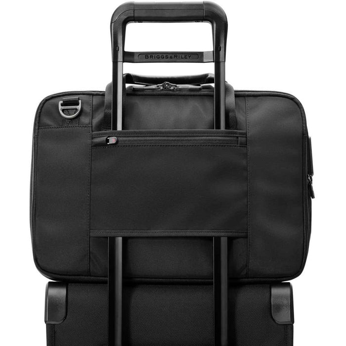 Briggs & Riley HTA Medium Expandable Briefcase - over-handle sleeve for hands free carrying