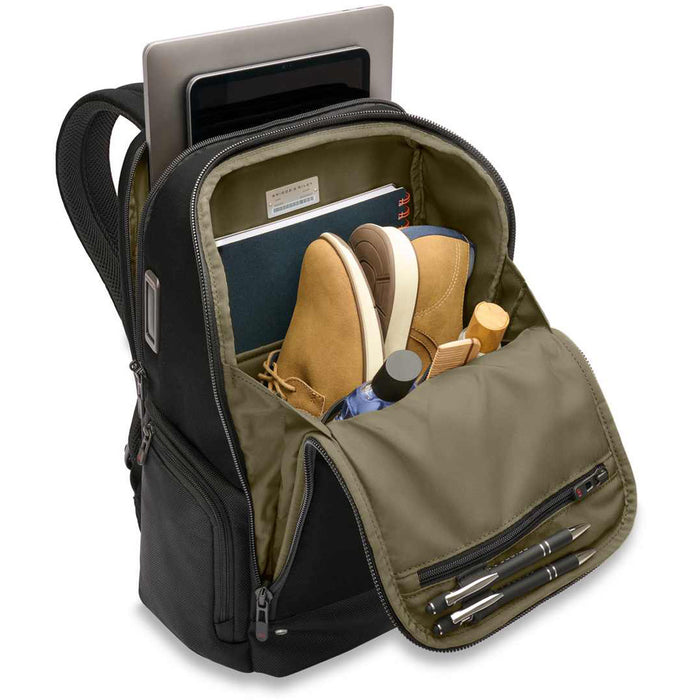 Briggs & Riley HTA Medium Wide Mouth Backpack - large main opening