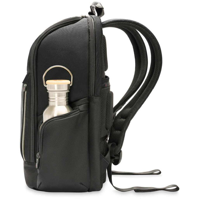 Briggs & Riley HTA Medium Wide Mouth Backpack - water bottle pocket