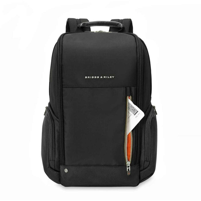 Briggs & Riley HTA Medium Wide Mouth Backpack - front stash pocket